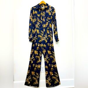 Anthropologie Hutch Annika Floral Jumpsuit Size S